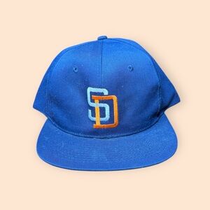 Vintage San Diego Padres 1990s SnapBack Hat Drew Pearson Vtg 90s